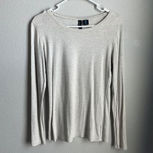 Beige Cynthia Rowley Long-Sleeved Shirt Size M